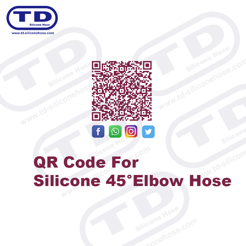Silicone 45 ° Mangueira
