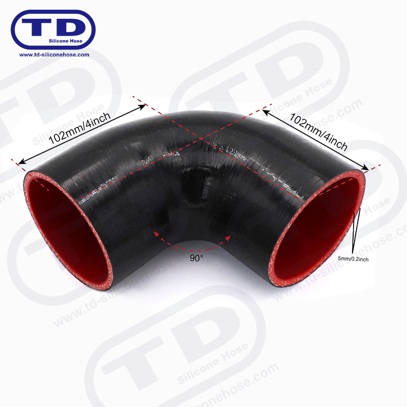 Silicone 90 ° Mangueira