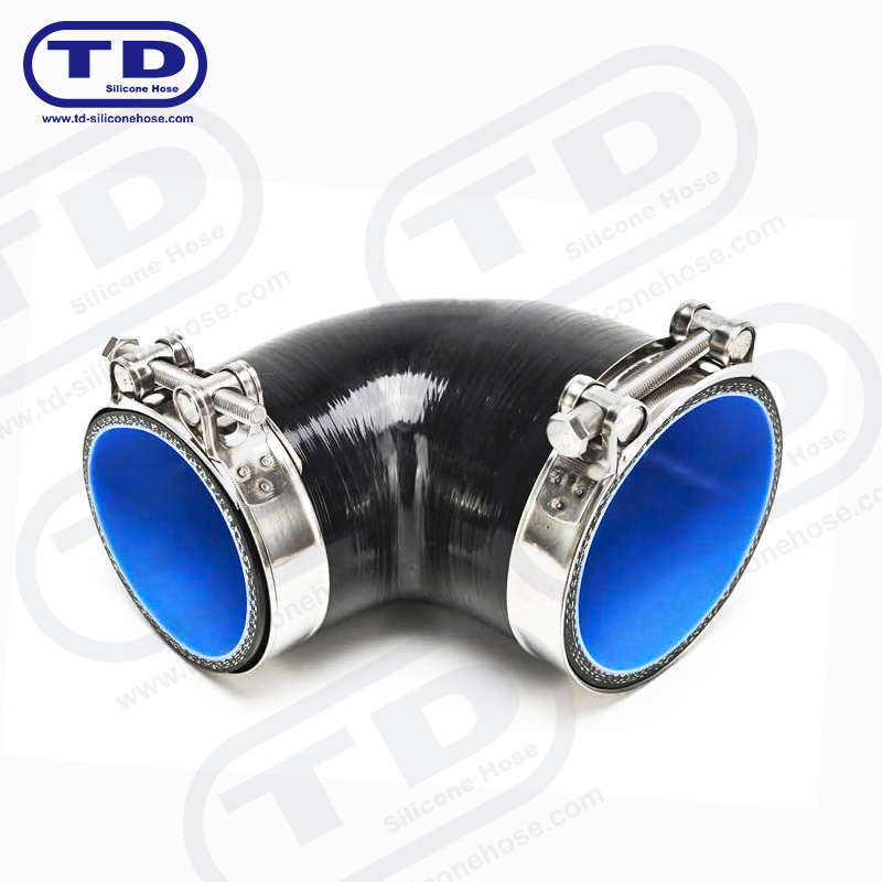 Mangueira redutora de silicone 90 °