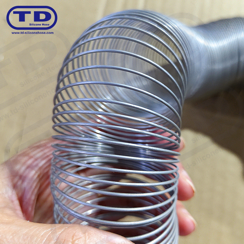 Mangueira de silicone reforçada com arame