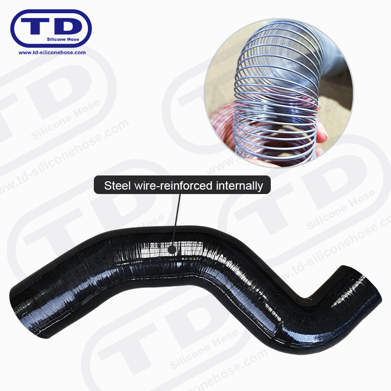 Mangueira de silicone reforçada com arame
